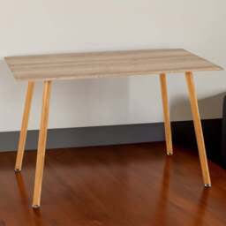 Seconique Barley Veneer 4 Seater Dining Table Oak - Brown - Wilko - thumbnail 1