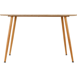Seconique Barley Veneer 4 Seater Dining Table Oak - Brown - Wilko - thumbnail 4