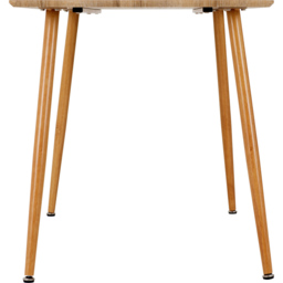 Seconique Barley Veneer 4 Seater Dining Table Oak - Brown - Wilko - thumbnail 5