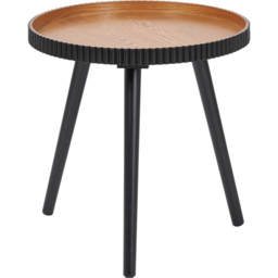 Pacific Lifestyle Hammond Natural and Black Pine Wood Side Table - Brown - Wilko - thumbnail 3