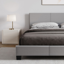 Vida Designs Lisbon King Size Grey Faux Leather Bed Frame - Wilko - thumbnail 5
