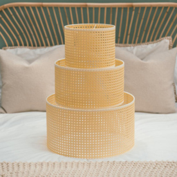 ValueLights Reni Wicker Large Drum Ceiling Lamp Shade 45cm - Size: 45 x 25 x 45cm - Cream - Wilko - thumbnail 5