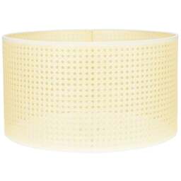 ValueLights Reni Wicker Large Drum Ceiling Lamp Shade 45cm - Size: 45 x 25 x 45cm - Cream - Wilko