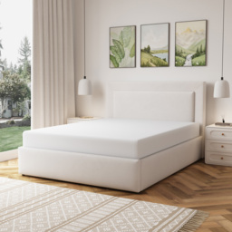 Artemis Home Weston King Size Beige Linen Upholstered Ottoman Bed - Wilko - thumbnail 5