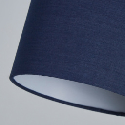 Lighting Collection Yates Navy Cylinder Lamp Shade 16cm - Size: 26 x 17 x 17cm - Wilko - thumbnail 5
