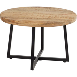 Home Source Modesto Mango Wood Round Coffee Table - Size: 44 x 70 x 70cm - Brown - Wilko - thumbnail 3