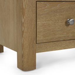 Julian Bowen Memphis 3 Drawer Limed Oak Chest of Drawers - Wood - Wilko - thumbnail 6