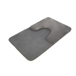 Silver Memory Foam Bath Mat Set of 2 - Wilko - thumbnail 3