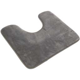 Silver Memory Foam Bath Mat Set of 2 - Wilko