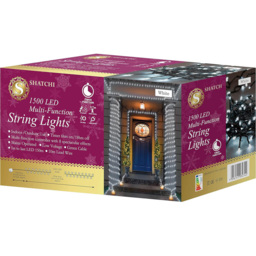 Shatchi 1500 Cool White LED Multifunction Outdoor String Fairy Light 150m - Size: 15m - Wilko - thumbnail 3