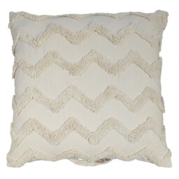 Kimana Tufted Floor Cushion - Natural - Size: 80 x 80cm - Wilko - thumbnail 1