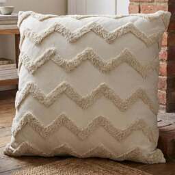 Kimana Tufted Floor Cushion - Natural - Size: 80 x 80cm - Wilko - thumbnail 3