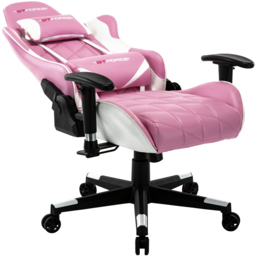 Furniture Online Pro Gt Pink Faux Leather Reclining Gaming Chair - Size: 128 x 67 x 53cm - Wilko - thumbnail 6