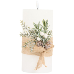 Hessian Pine LED Candle - Wilko - thumbnail 4