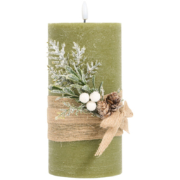 Hessian Pine LED Candle - Wilko - thumbnail 5