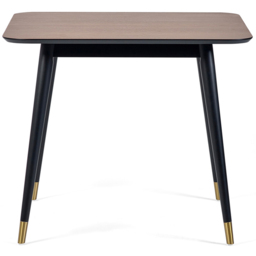 Julian Bowen Findlay 4 Seater Square Dining Table Walnut and Black - Wilko - thumbnail 4