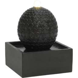 Charles Bentley Arno Dark Grey Stone Effect Cascading Water Feature with LEDs - Size: 36 x 31 x 31cm - Wilko - thumbnail 4