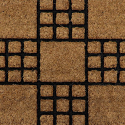 JVL Comfort Chequered Tuffscrape Door Mat 40x70cm - Size: 40 x 70cm - Brown - JVL Homewares - Wilko - thumbnail 6
