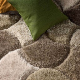 Origins 3D Scallop Neutral Rug 80 x 150cm - Brown - Wilko - thumbnail 6