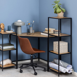 Florence Seaford 3 Shelf Black Metal Bookcase - Furniture To Go - Wilko - thumbnail 6