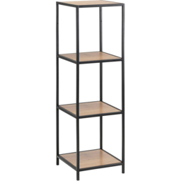 Florence Seaford 3 Shelf Black Metal Bookcase - Furniture To Go - Wilko - thumbnail 3