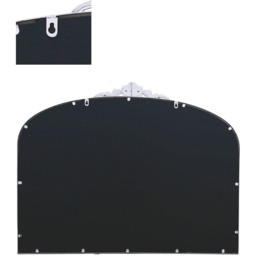 The Crown Arched Silver Metal Wall Mirror 102 x 80cm - MirrorOutlet - Wilko - thumbnail 5