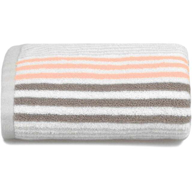 Allure Bath Fashions Striped Cotton Blush Pink Hand Towel - Size: 50 x 90cm - Wilko - image 1