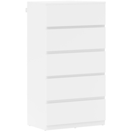 Portland 5 Drawer White Chest of Drawers - Wilko - thumbnail 3