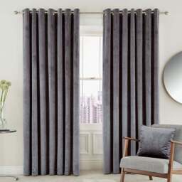 Helena Springfield Escala Lined Damson Curtains 168 x 137cm - Size: W 168 x D 137cm - Wilko