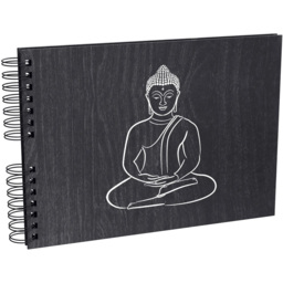 Exacompta Zen Ebony Spiral Photo Album 50 Sheets 150 Photos - Size: 3 x 32 x 22.8cm - Wilko - thumbnail 1