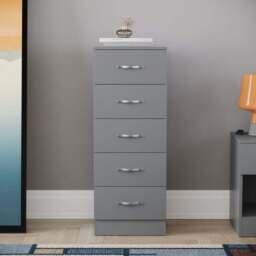 Vida Designs Riano Grey 3 Piece Bedroom Furniture Set - Wilko - thumbnail 4