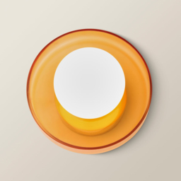 ValueLights Newbury Amber Glass Shade Flush Wall Light with Bulb 2 Pack - Size: 13.5 x 25 x 25cm - Wilko - thumbnail 4