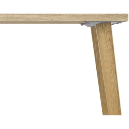 Florence 2 Drawer Storage Desk White and Oak - Size: 81 x 145.1 x 75.8cm - Furniture to Go - Wilko - thumbnail 7
