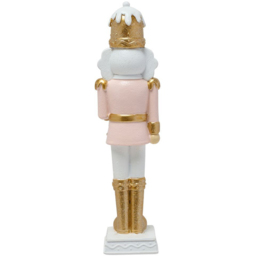 The Seasonal Gift Co. Pink and Gold Nutcracker Decoration 23cm - Size: 23 x 5.5 x 5cm - Wilko - thumbnail 4