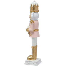 The Seasonal Gift Co. Pink and Gold Nutcracker Decoration 23cm - Size: 23 x 5.5 x 5cm - Wilko - thumbnail 5