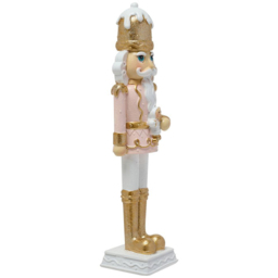 The Seasonal Gift Co. Pink and Gold Nutcracker Decoration 23cm - Size: 23 x 5.5 x 5cm - Wilko - thumbnail 3