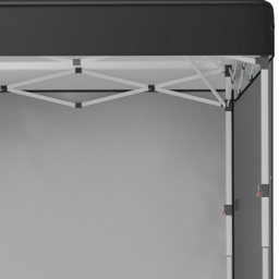 Outsunny 3 x 3m Black Steel Frame Pop Up Gazebo with 2 Side Panels - Wilko - thumbnail 4