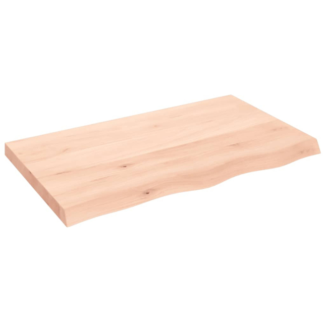 vidaXL 100cm Natural Brown Floating Wall Shelf - Size: 6 x 100 x 60cm - Wilko - image 1