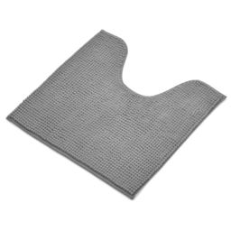 Mayfair Grey Shaggy Noodle Bath Mat 50 x 80cm - Silver - Wilko - thumbnail 4