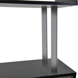 Portland Black S Shaped Shelf Unit - Size: 80 x 30 x145cm - Wilko - thumbnail 7