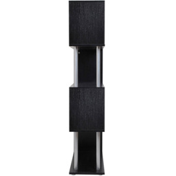 Portland Black S Shaped Shelf Unit - Size: 80 x 30 x145cm - Wilko - thumbnail 5