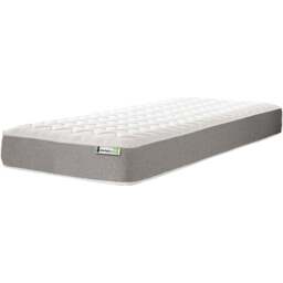 Starlight Beds European Single Grey Zig Zag Hybrid Memory Foam and Open Coil Spring Mattress - Wilko