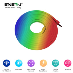 ENER-J Smart RGB Neon Flex Kit 3m - White - Wilko - thumbnail 5