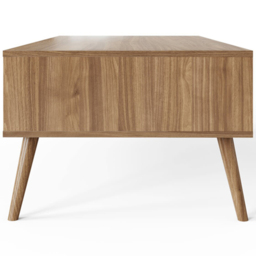 GFW Rowan Oak Louvered Coffee Table - Size: 41.5 x 119 x 59cm - Brown - Wilko - thumbnail 6