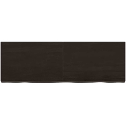 vidaXL 120cm Dark Brown Foldable Floating Wall Shelf - Size: 6 x 120 x 40cm - Wilko - thumbnail 4