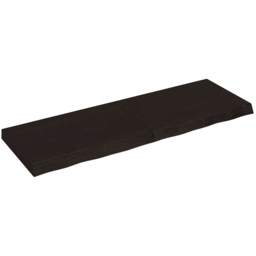 vidaXL 120cm Dark Brown Foldable Floating Wall Shelf - Size: 6 x 120 x 40cm - Wilko - thumbnail 1