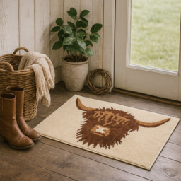 Allure Bath Fashions Luxury Highland Cow Brown Non Slip Bath Mat 50 x 80cm - Size: 50 x 80 x 1cm - Natural - Wilko - thumbnail 7