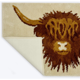 Allure Bath Fashions Luxury Highland Cow Brown Non Slip Bath Mat 50 x 80cm - Size: 50 x 80 x 1cm - Natural - Wilko - thumbnail 5