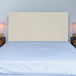 Bedmaster King Size Cream Naples Velvet Valencia Plain Headboard - Wilko - thumbnail 1