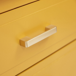 Palazzi 2 Drawer Mustard Wide Bedside Table - Yellow - Wilko - thumbnail 7